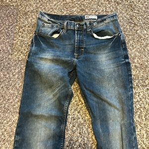 WRANGLER SLIM STRAIGHT BLUE JEANS SIZE 30x20 MEN great condition